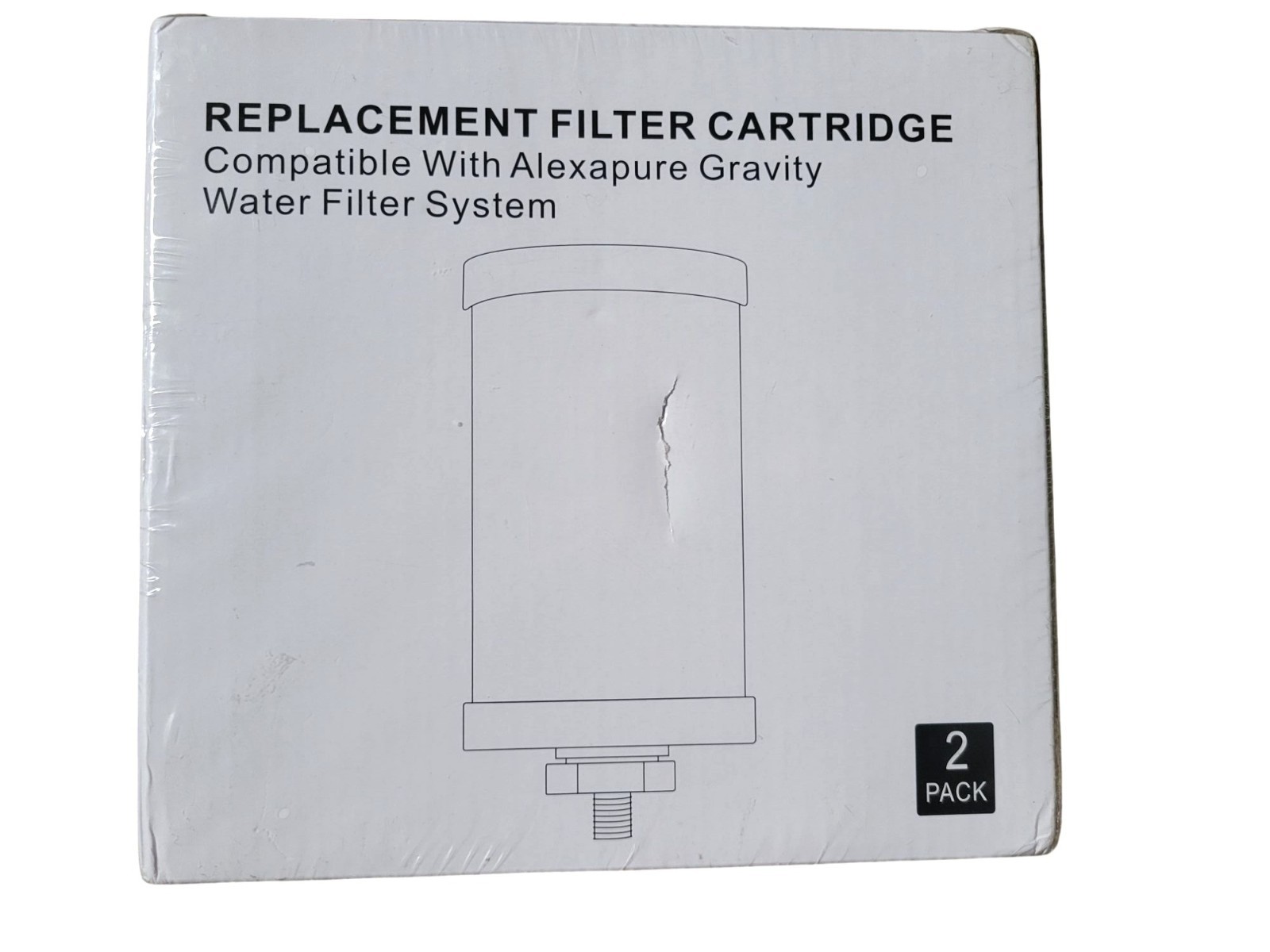 2-Pack 2387 Pro Replacement Water Filter Cartridge Replacement for Alexapure Pro