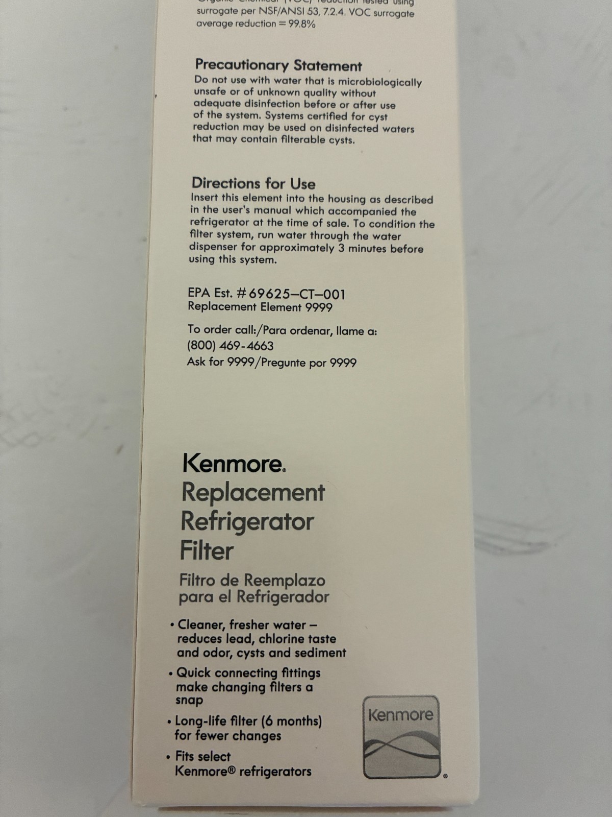 Kenmore 46-9999 Replacement Refrigerator Water Filter 2 Pack