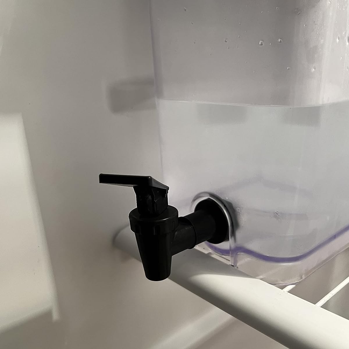 2 Pcs Replacement Cooler Faucet, Reusable Spigot Spout 8 Piece Set, Black