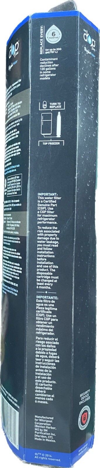 Everydrop by Whirlpool Ice and Water Refrigerator Filter 6 EDR6D1 ONE-PACK