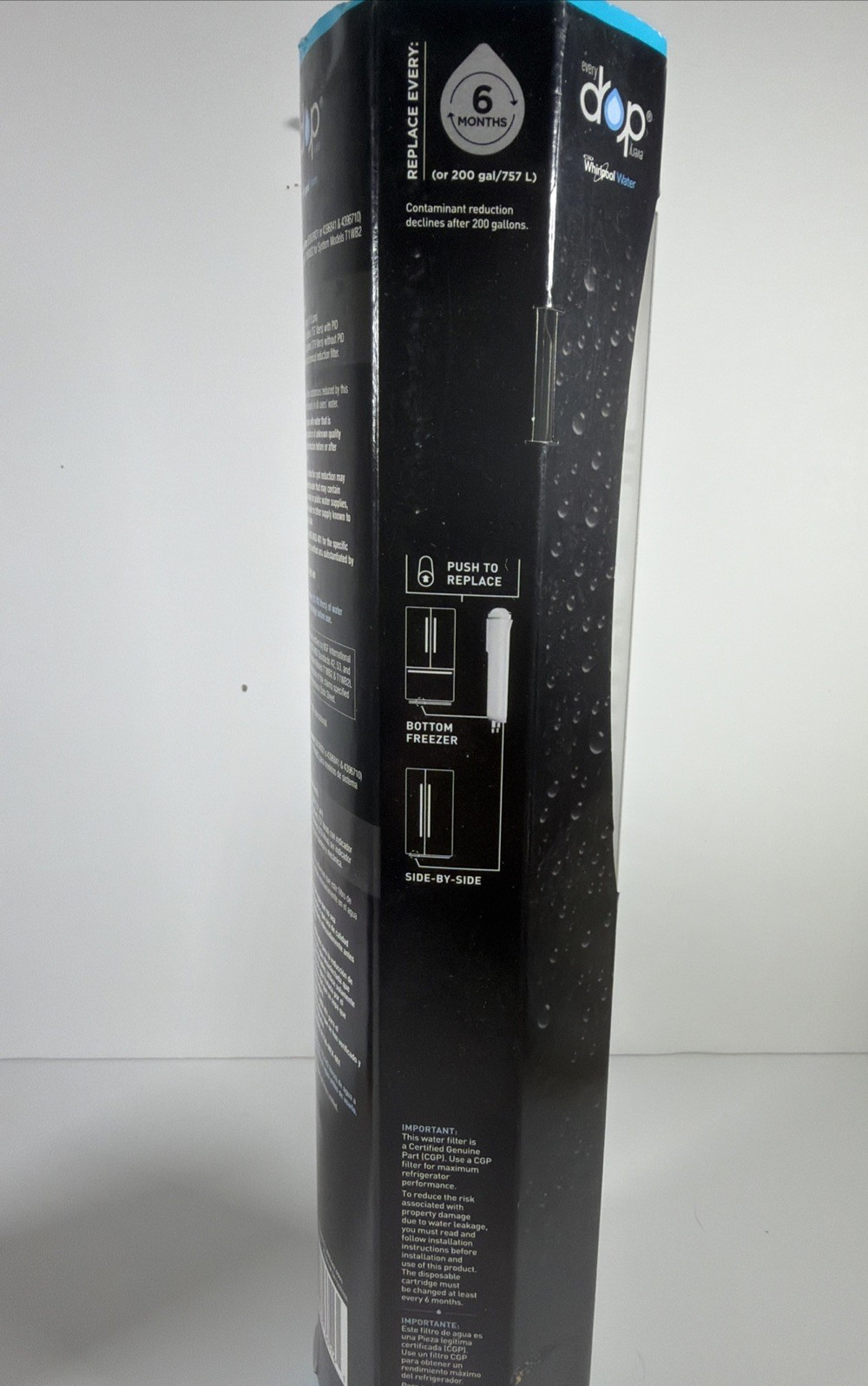 Every Drop #3 Ice & Water Refrigerator Filter for System Models T1WB2 & T1WB2L