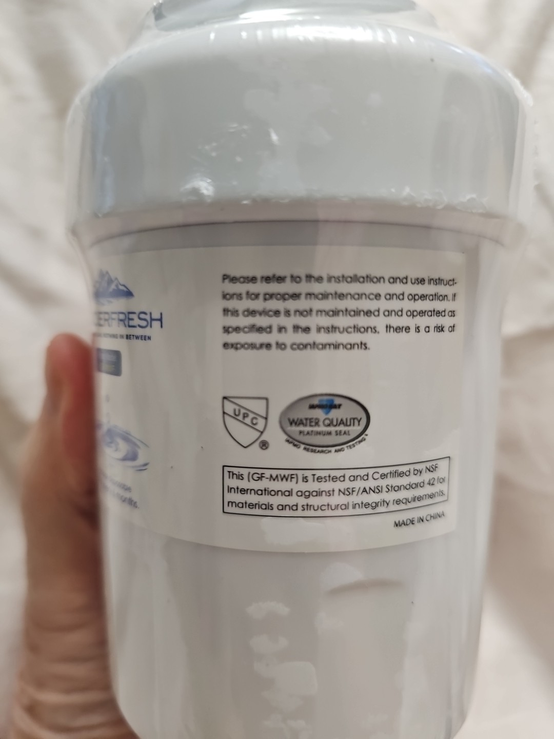 2 GLACIER FRESH GF-MWF Refrigerator Water Filter 200 gallons 30psi – 100psi FB 4