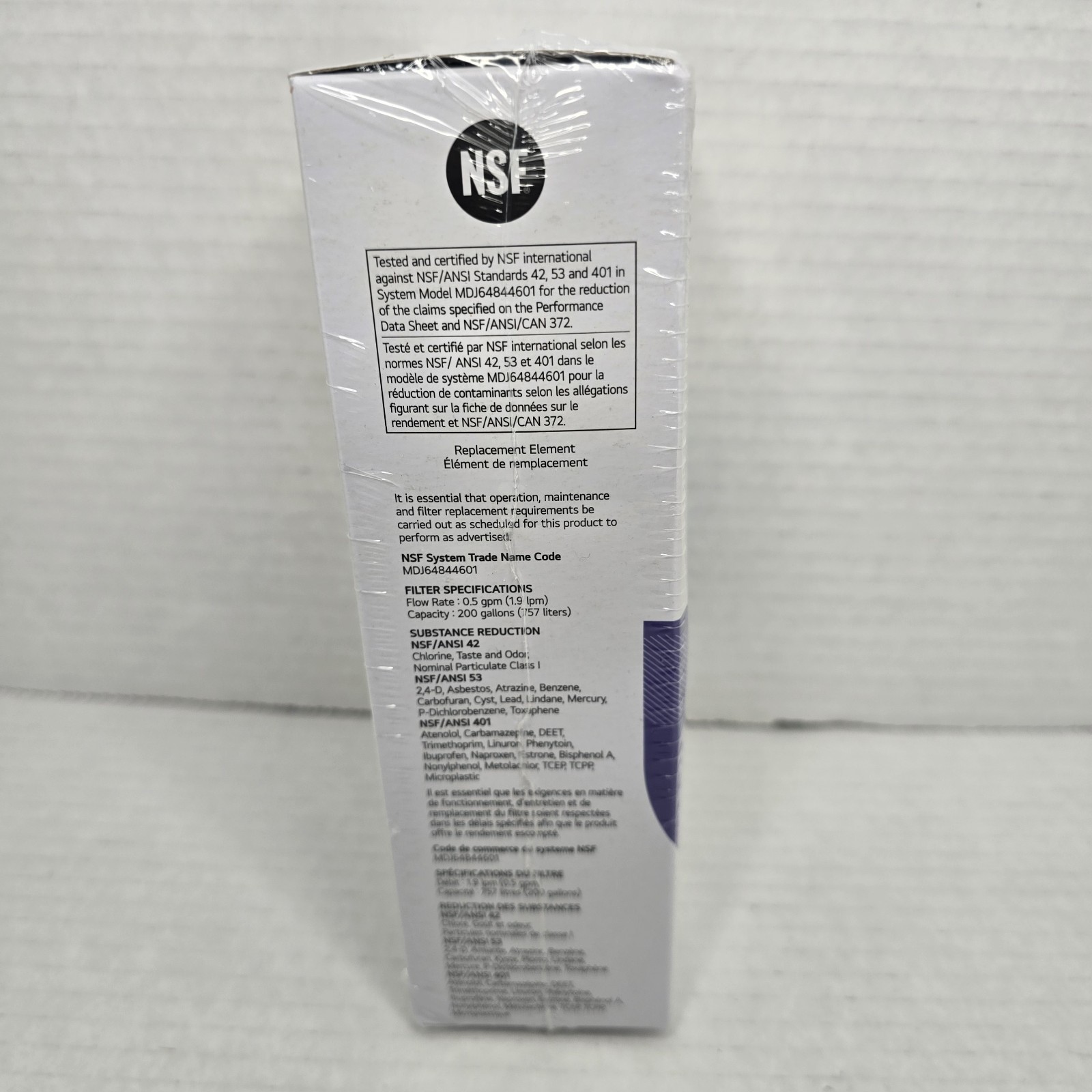 LG LT1000P2 Water Filter Replacement Cartridge 2 Pack OEM 412 New