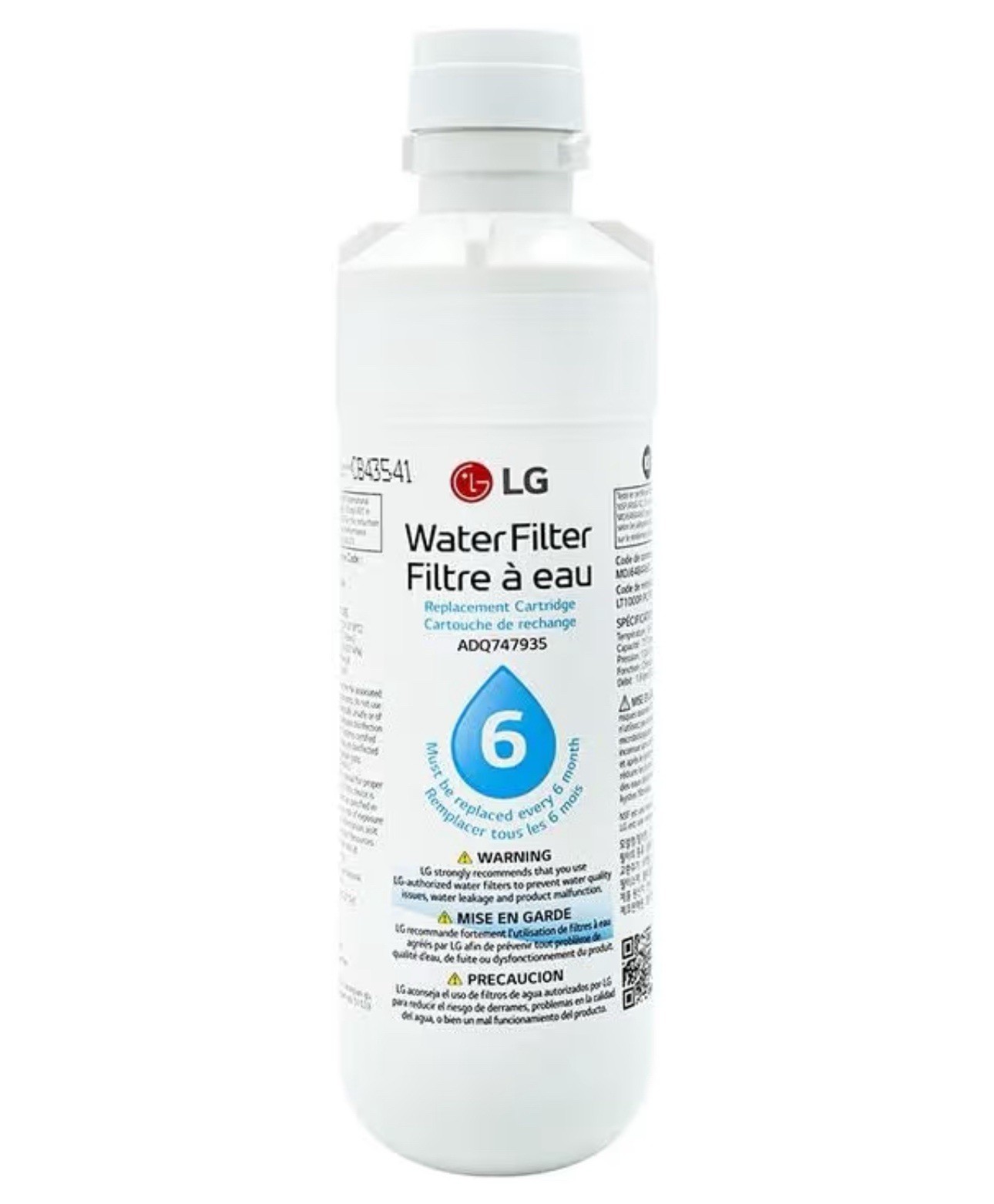 LG LT1000P 6 Month / 200 Gallon Capacity Replacement Refrigerator Water Filter