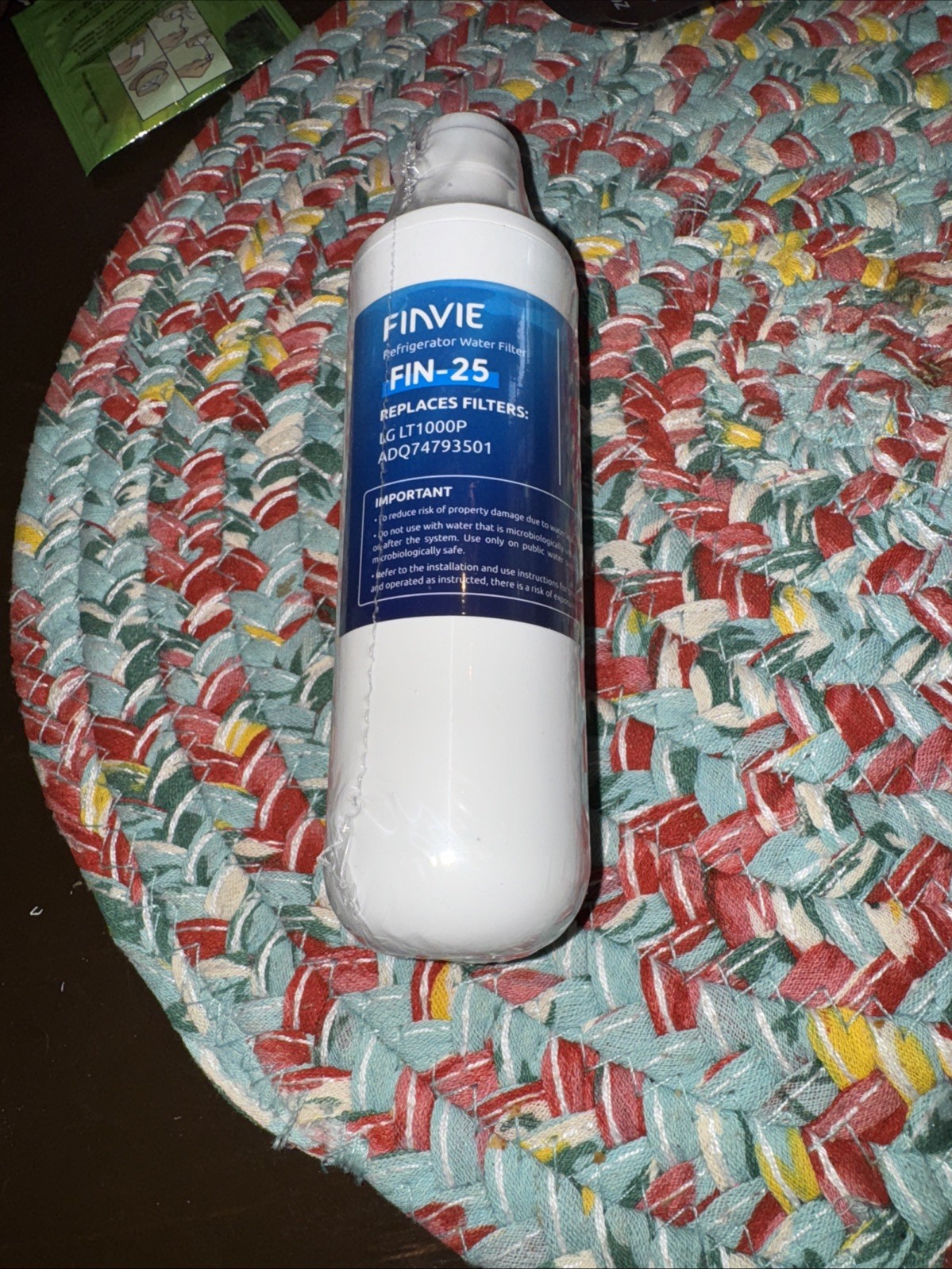 Finvie Refrigerator Water Filter Fin-25 3-6 Months Filter life Sealed