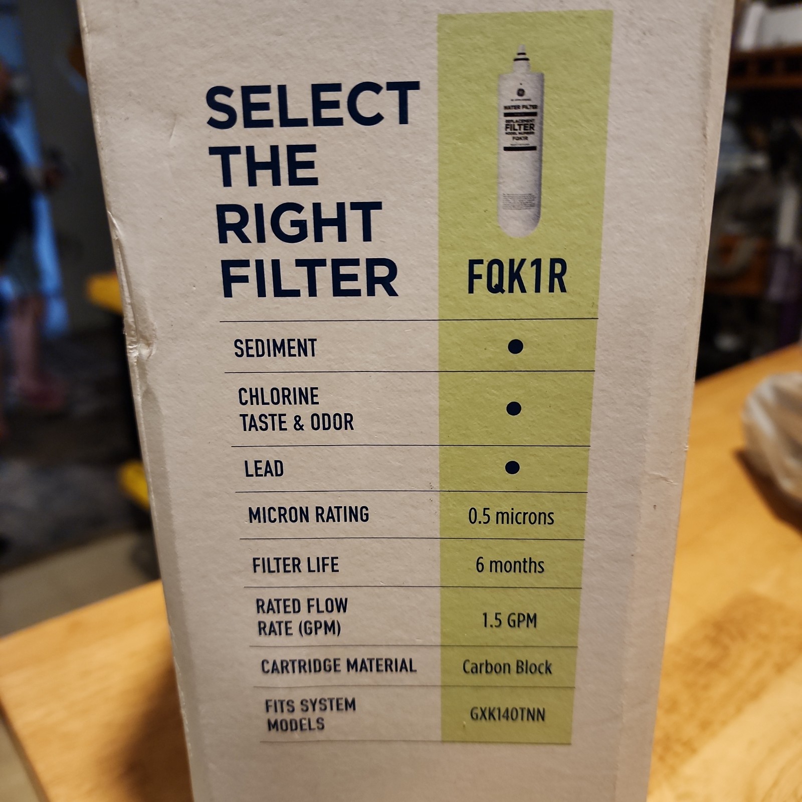GE Under Sink Single Stage High Flow Water Filtration System GXK140TNN