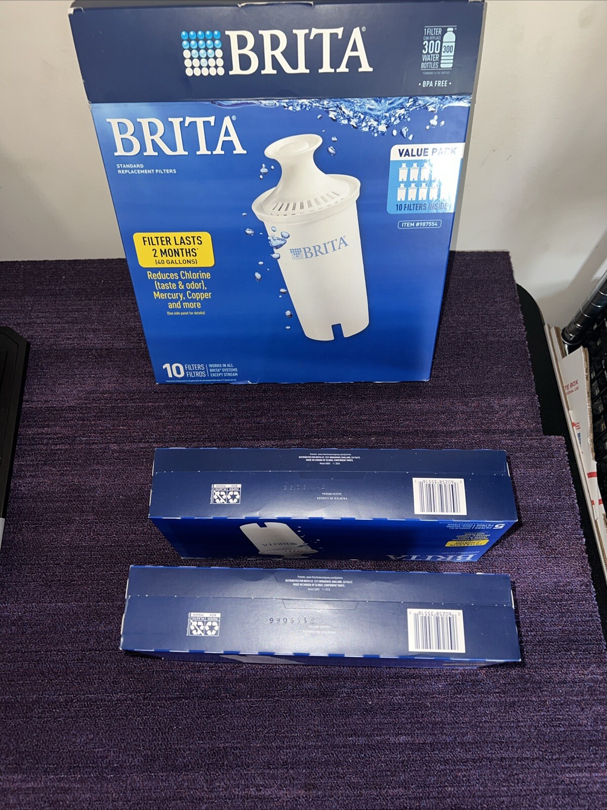 Brita Replacement Filters 10 Pack 987554 New – Free Shipping
