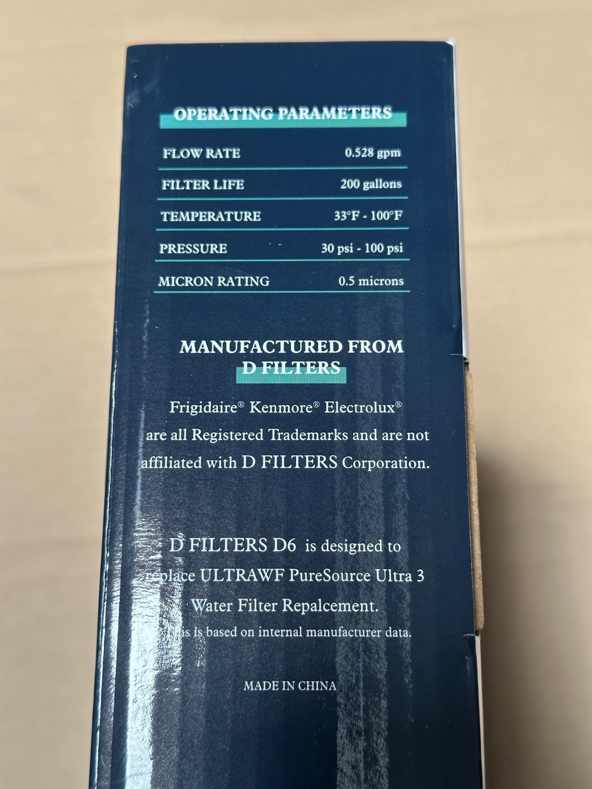 3 Pack Brand NEW ULTRAWF Frigidaire Ultra Refrigerator Water Filter Sealed box
