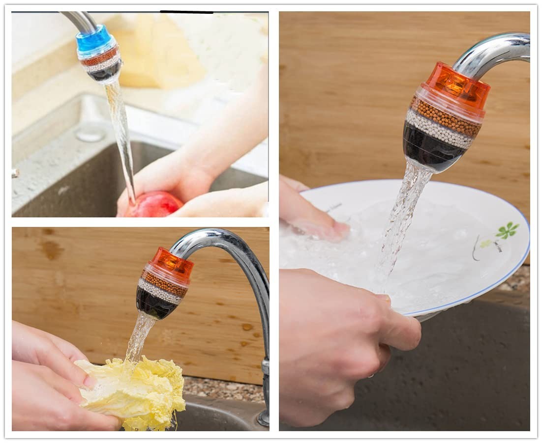 3 Pack Faucet Mount Filters,Faucet Water Filter Purifier Kitchen Tap Filtration