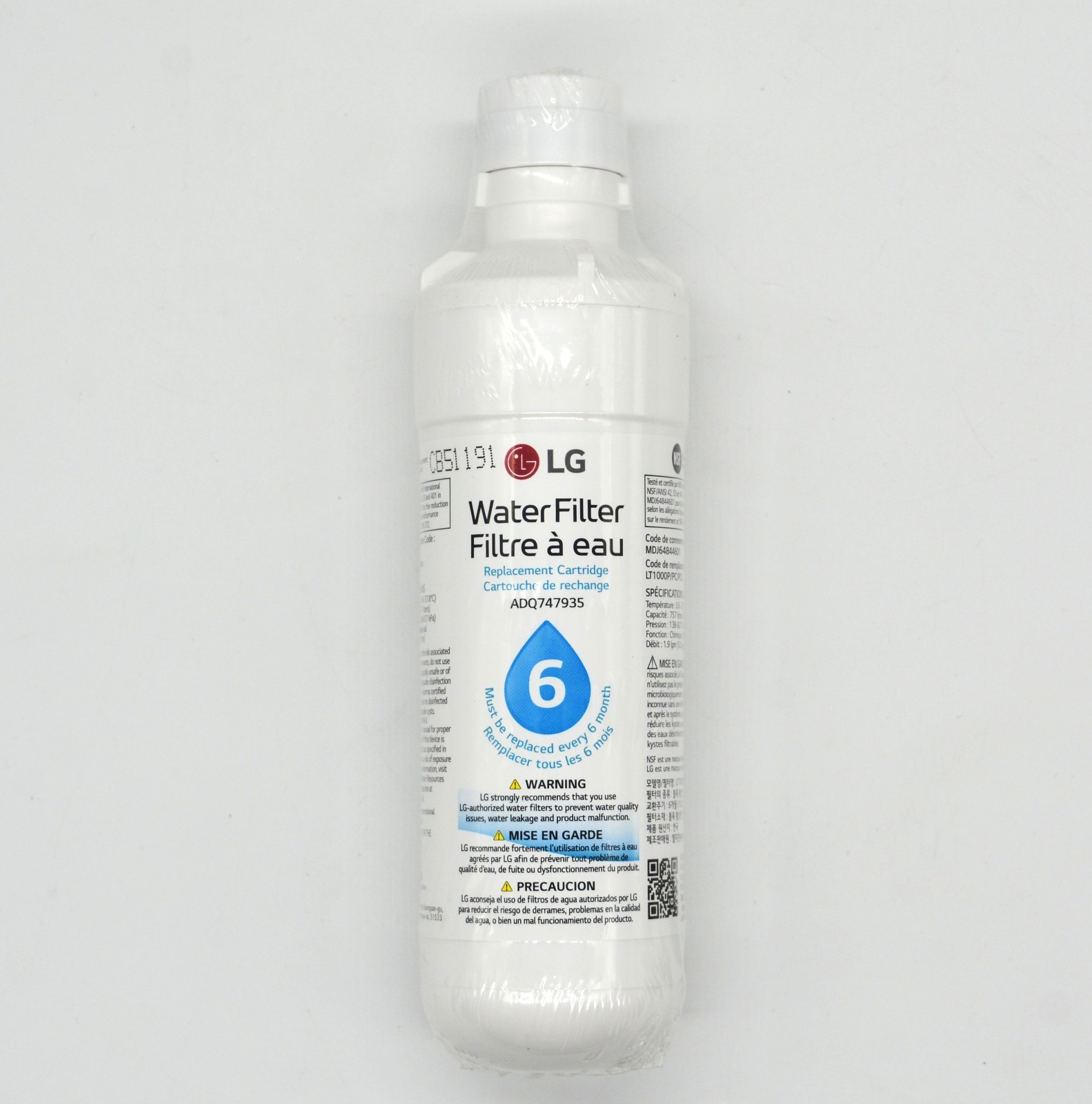 LG LT1000P LT1000PC LT1000PCS Refrigerator Water Filter New In Box Genuine LG