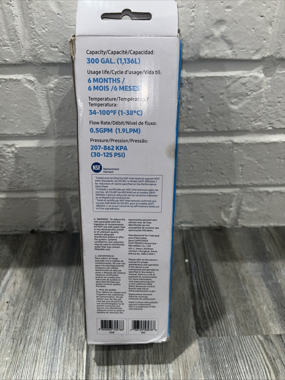 NEW Samsung DA29-00020B HAF-CIN/EXP Refrigerator Ice & Water Filter Genuine OEM