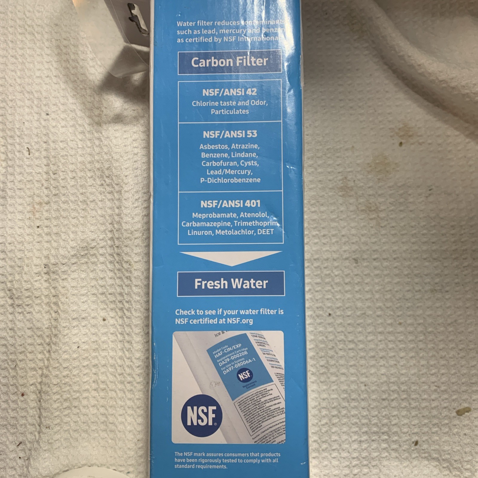 1 PACK Genuine Samsung DA29-00020B HAF-CIN/EXP-REFRIGERATOR Water Filter,USA