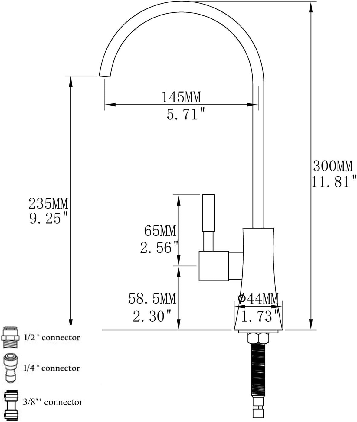 Rose Gold Copper Drinking Water Purifier Faucet – Elegant Kitchen Bar Fixture