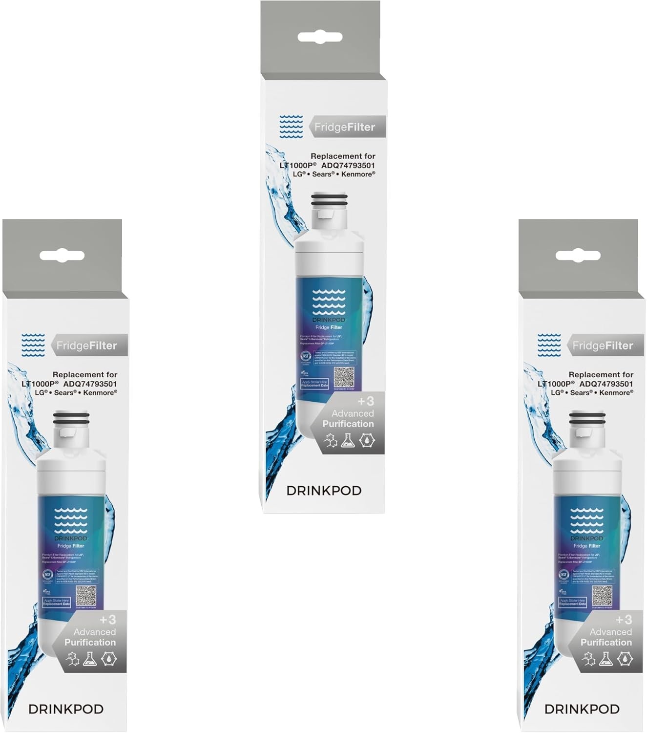 Refrigerator Water Filter LT1000PC – Filters 200 Gallons for Clean Water