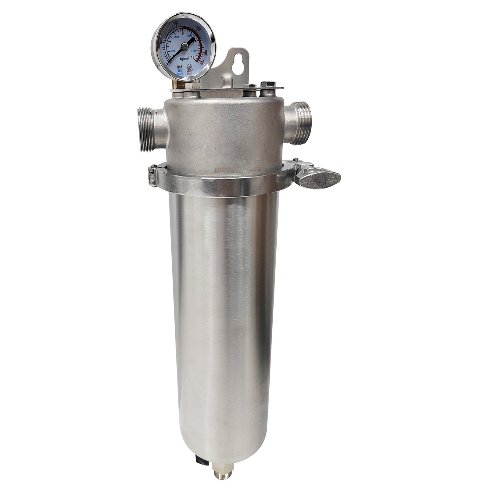 10″L Corrosion-resistant 304 Stainless Steel Filter 1″NPT Inlet/outlet Diameter