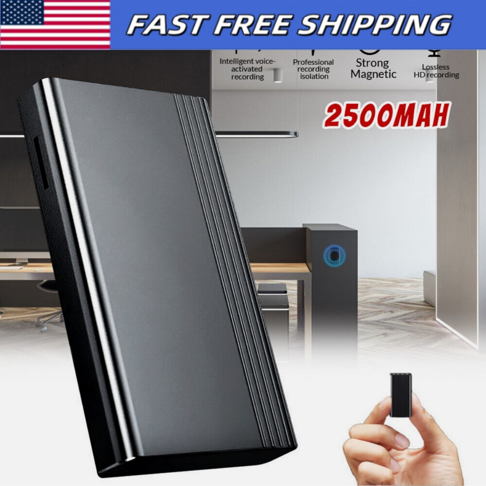500hr Digital Audio Hidden Voice Activated Recorder Recording Device Dictaphone