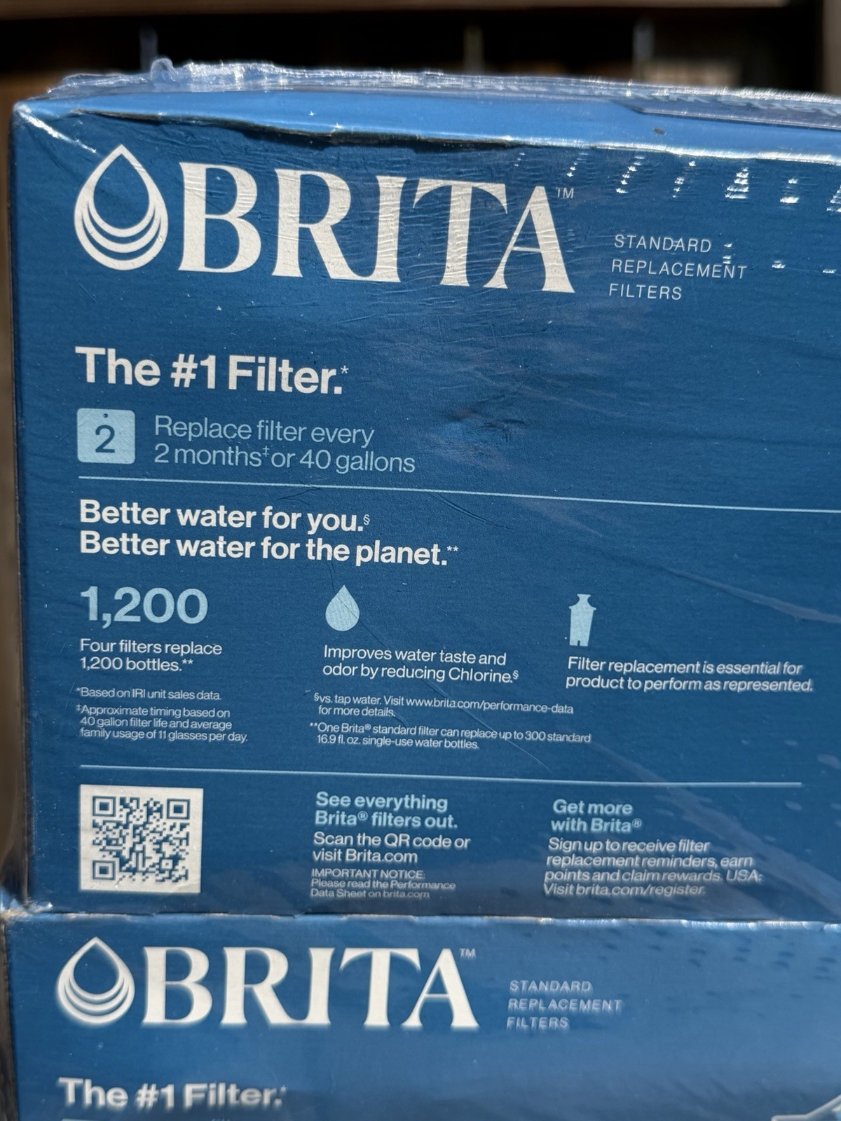 Brita Standard Replacement Filters for Pitchers and Dispensers, 2 New 4 packs