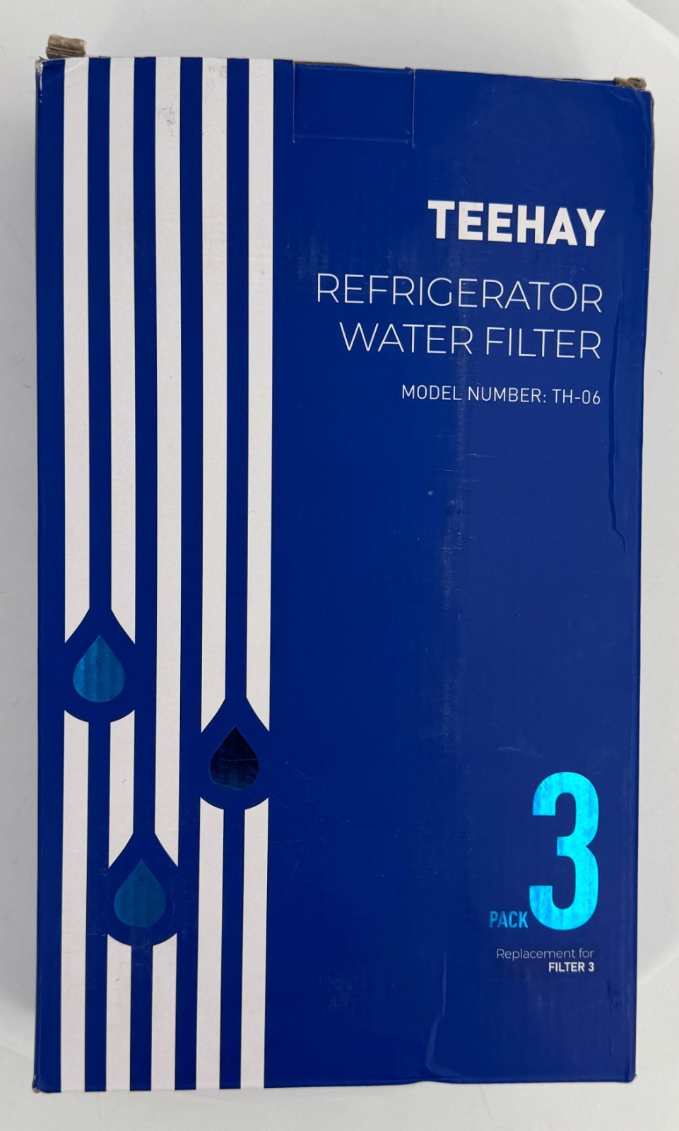 Teehay 3 Pack TH-06 Filter 3 Refrigerator Water Filters
