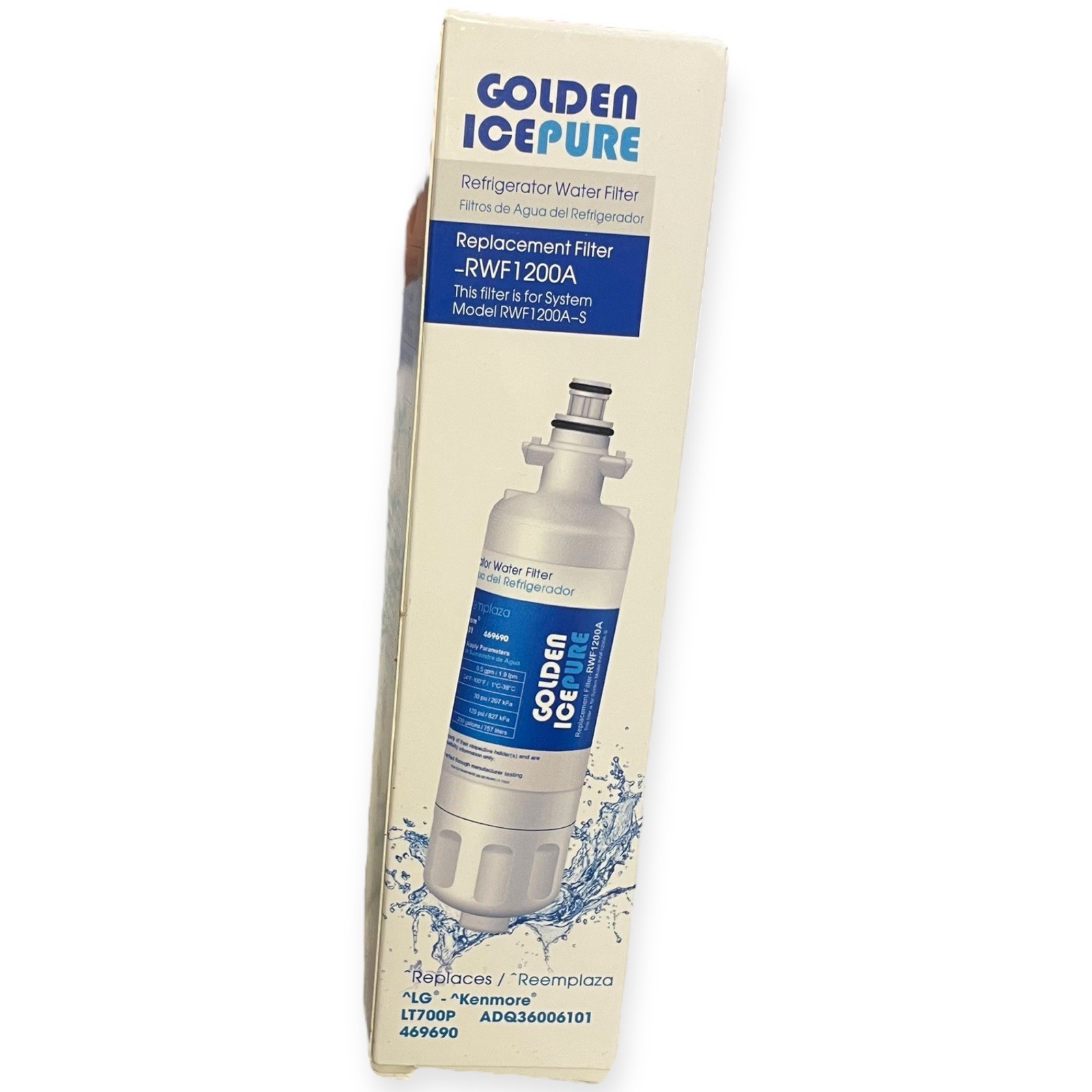 Fit For LG LT700P ADQ36006101 RWF1200A Water Filter Air Filter 3 Pack