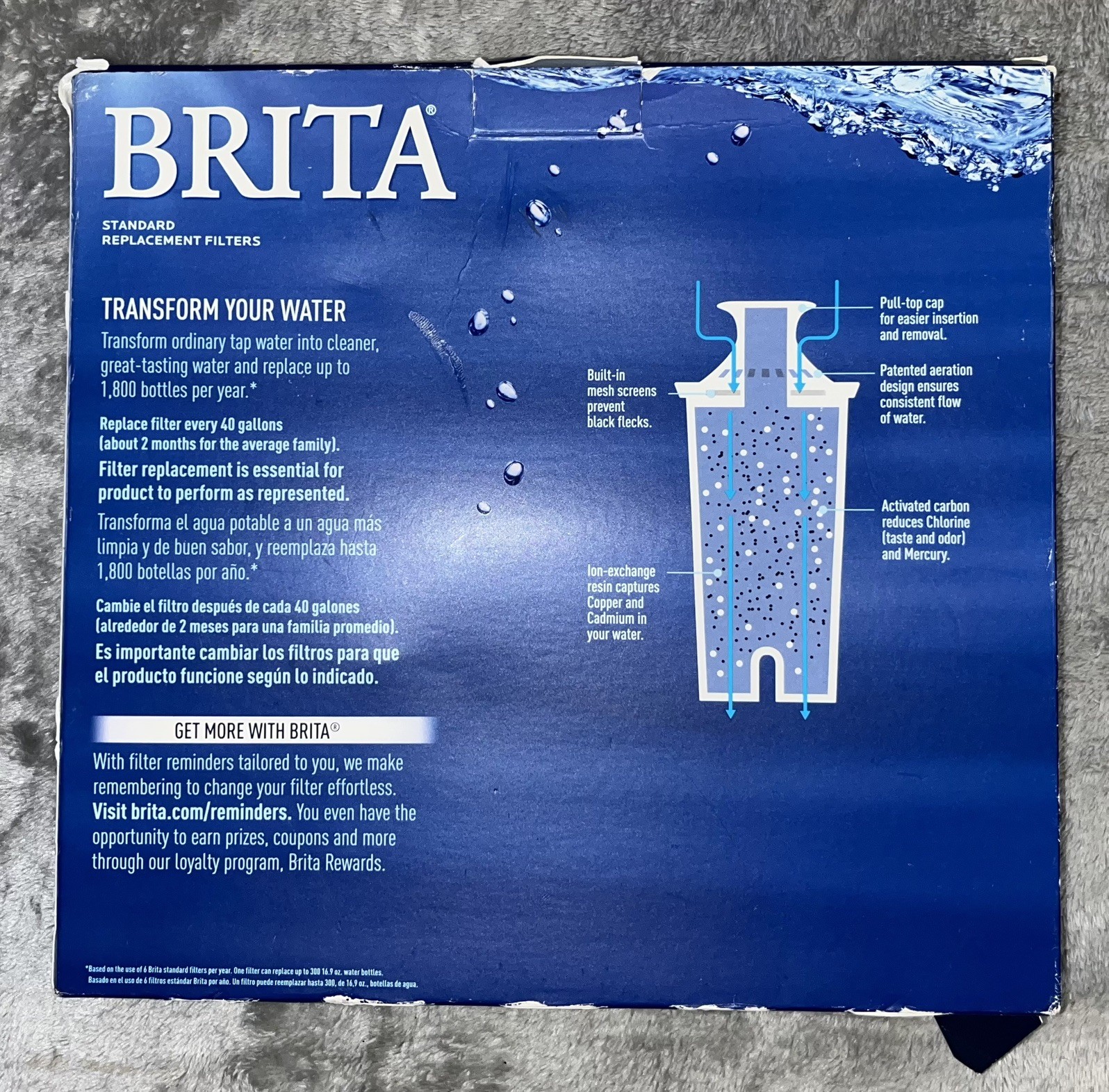 Brita Pitcher Replacement Filters ~ 10Ct ~ White ~ 987554