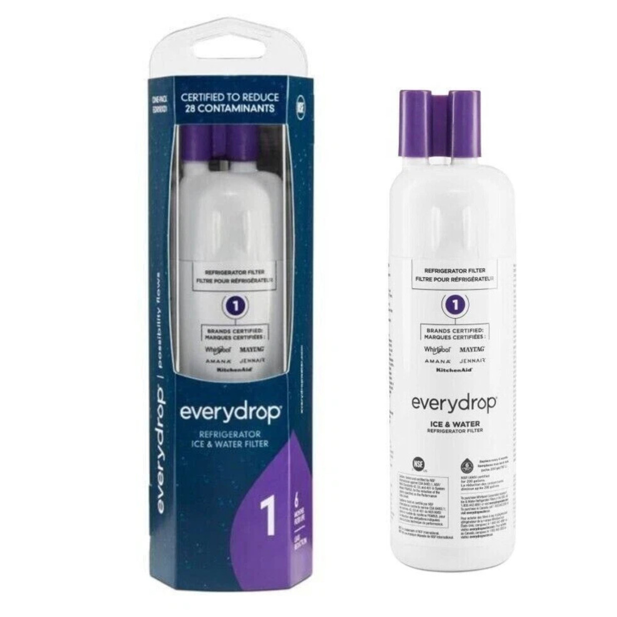 2Pack W10295²370A EDR1²RXD1 Filter²1 9081 Refrigerator Ice Replacement US NEW