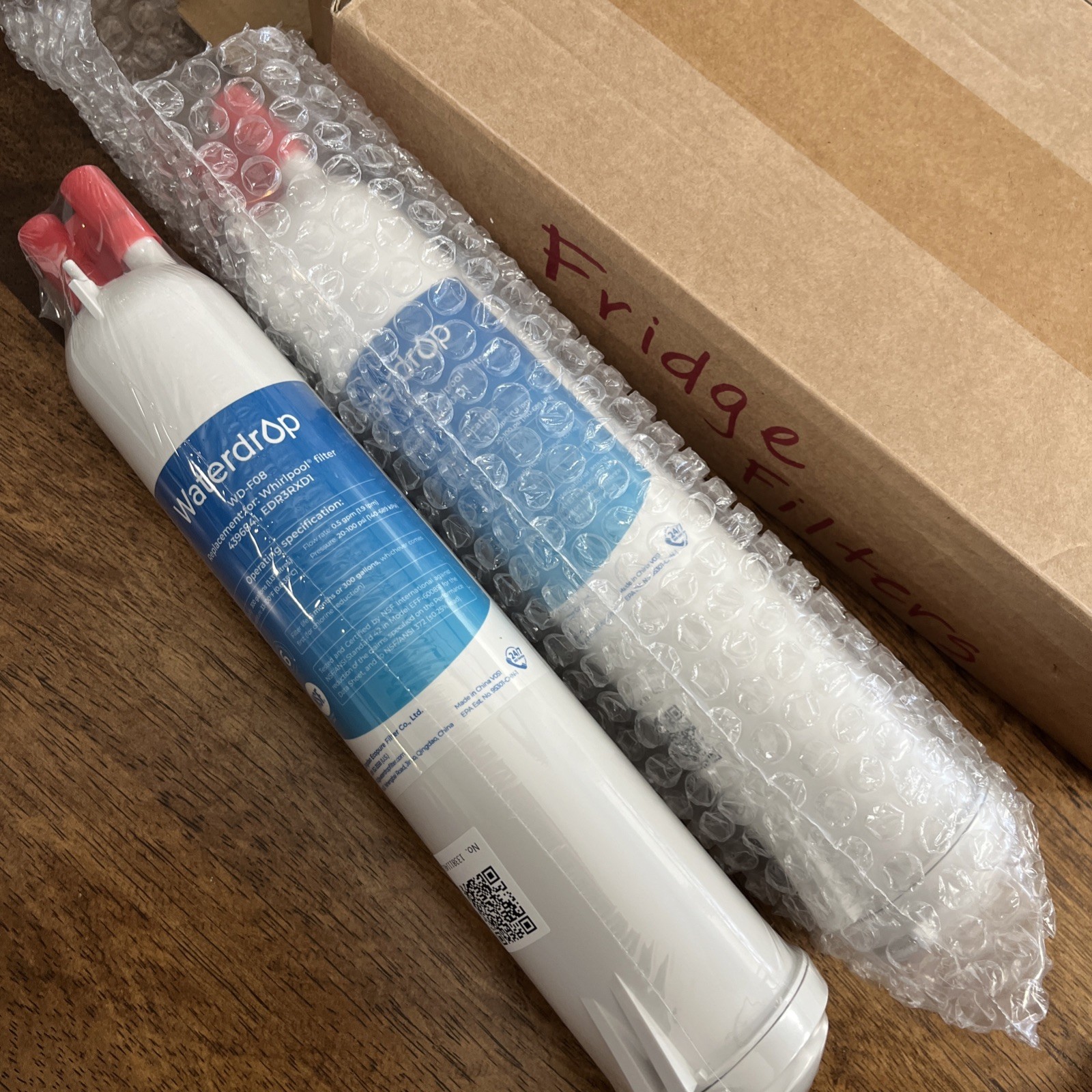 2 Pack of Waterdrop PLUS Filters Model WD- F08 | New Sealed Open Box