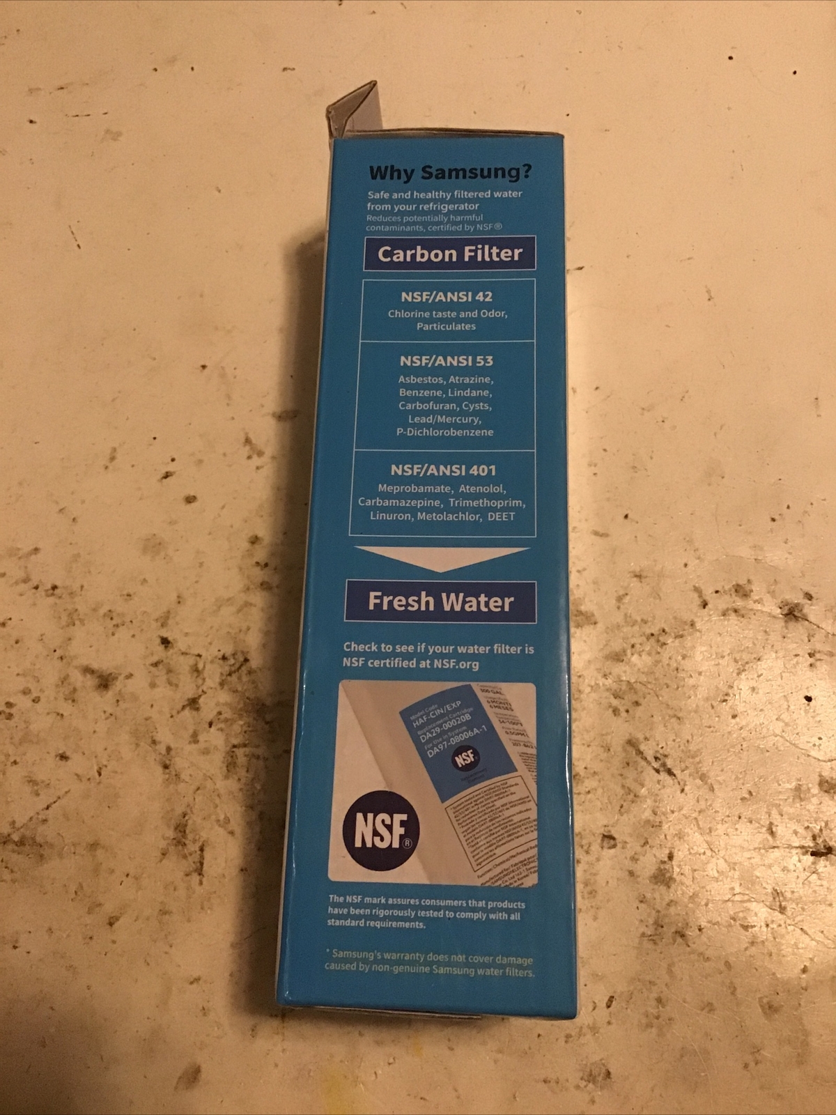 NEW Samsung DA29-00020B HAF-CIN/EXP Refrigerator Ice & Water Filter
