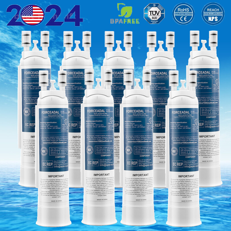 8-1 PCS For PurePour PWF-1 Filter Frigidaire FPPWFU01 & Ice Filter Refrigerator