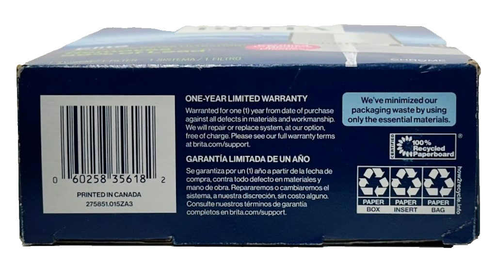 Brita Elite Faucet Mount Water Filter System Chrome | Removes 99% of Lead
