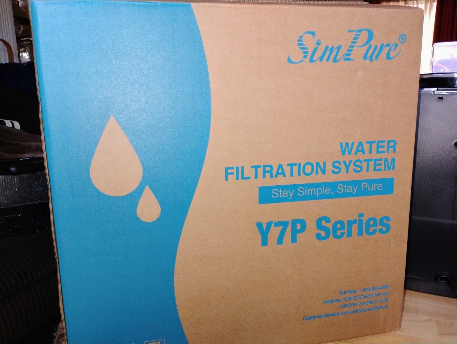 SimPure Y7P-BW UV Countertop Reverse Osmosis Water Filter,NSF/ANSI 58 Certified