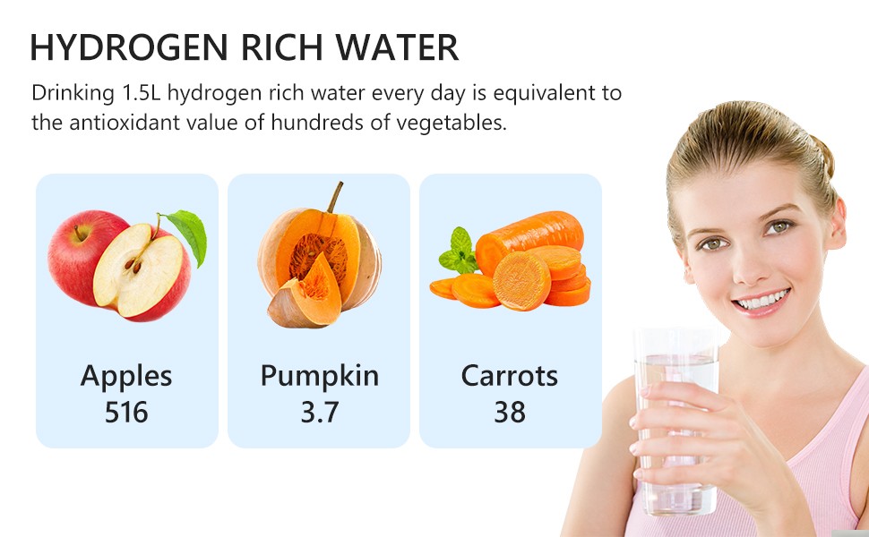 Hydrogen Water Machine Generator Rich Hydrogen Water Ionizer Generator Kettle 2L