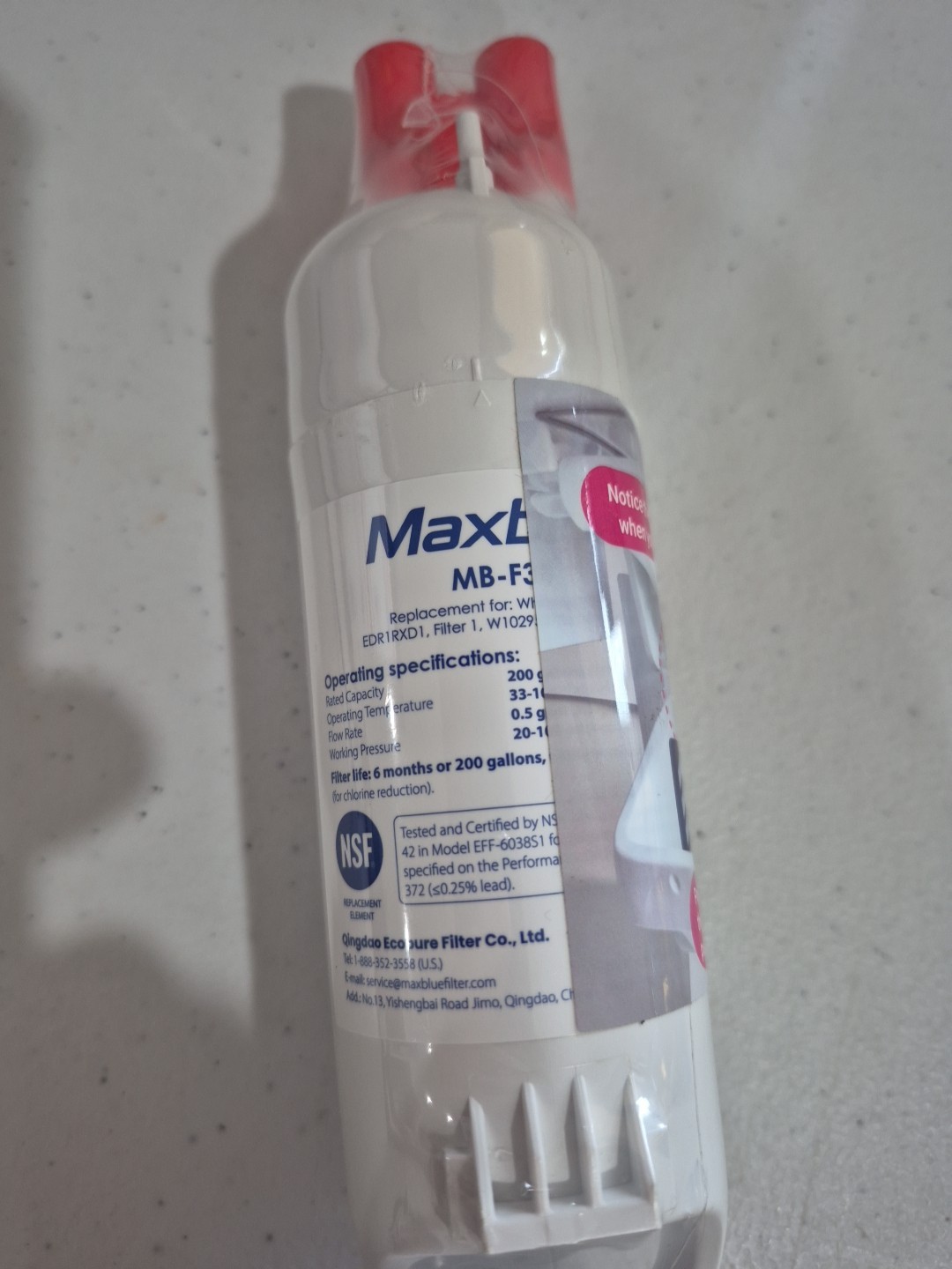 Maxblue MB-F38 Refrigerator Water Filter Replacement D8