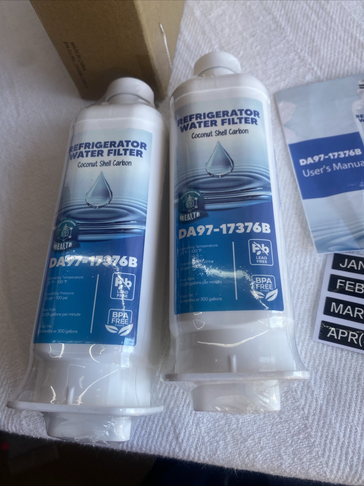 DA97-17376B refrigerator water filter,fit compatible with LG refrigerator mod.2x