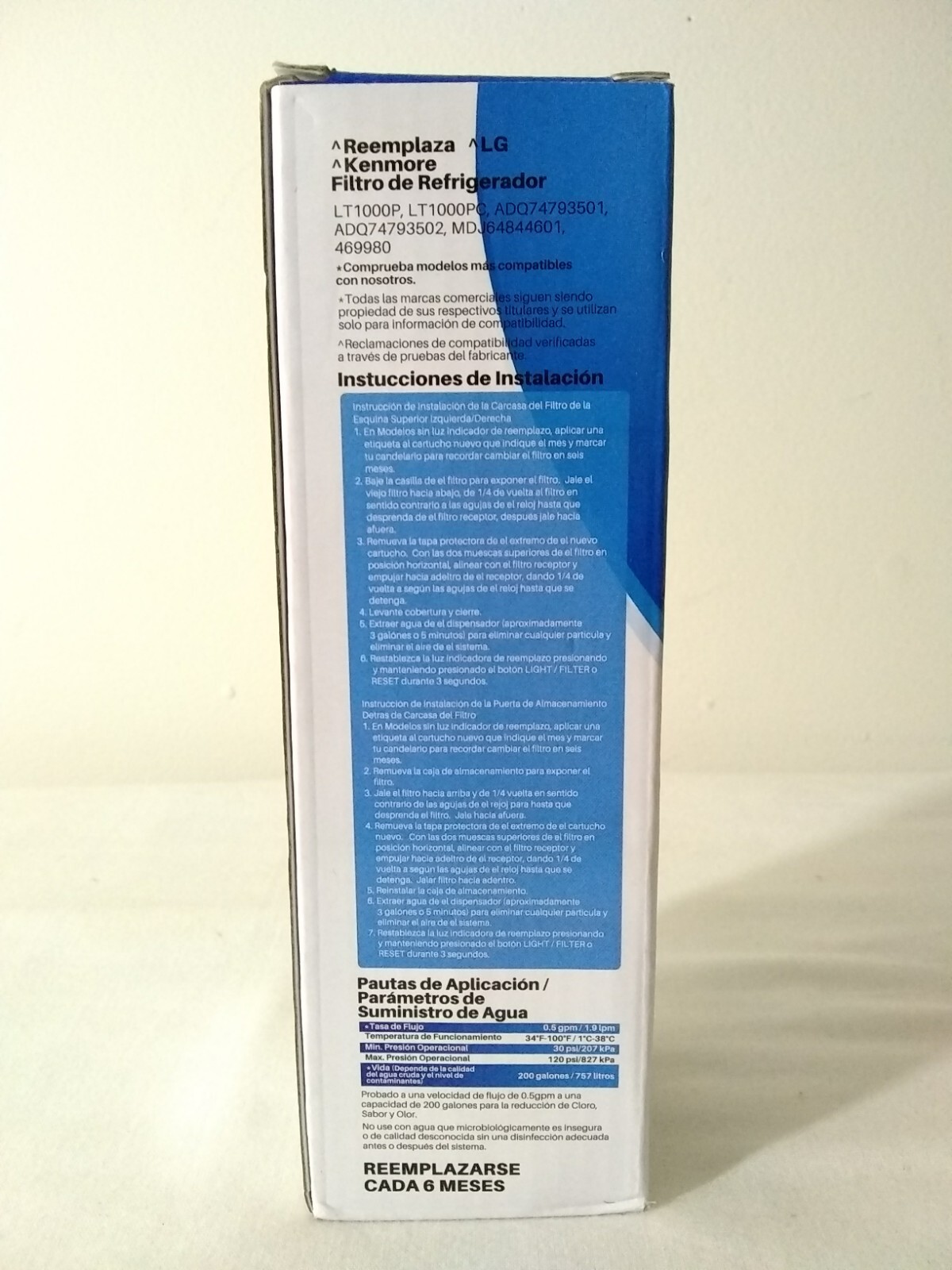 Ice Pure Refrigerator Water Filter Replacement Filter #RWF4700A New