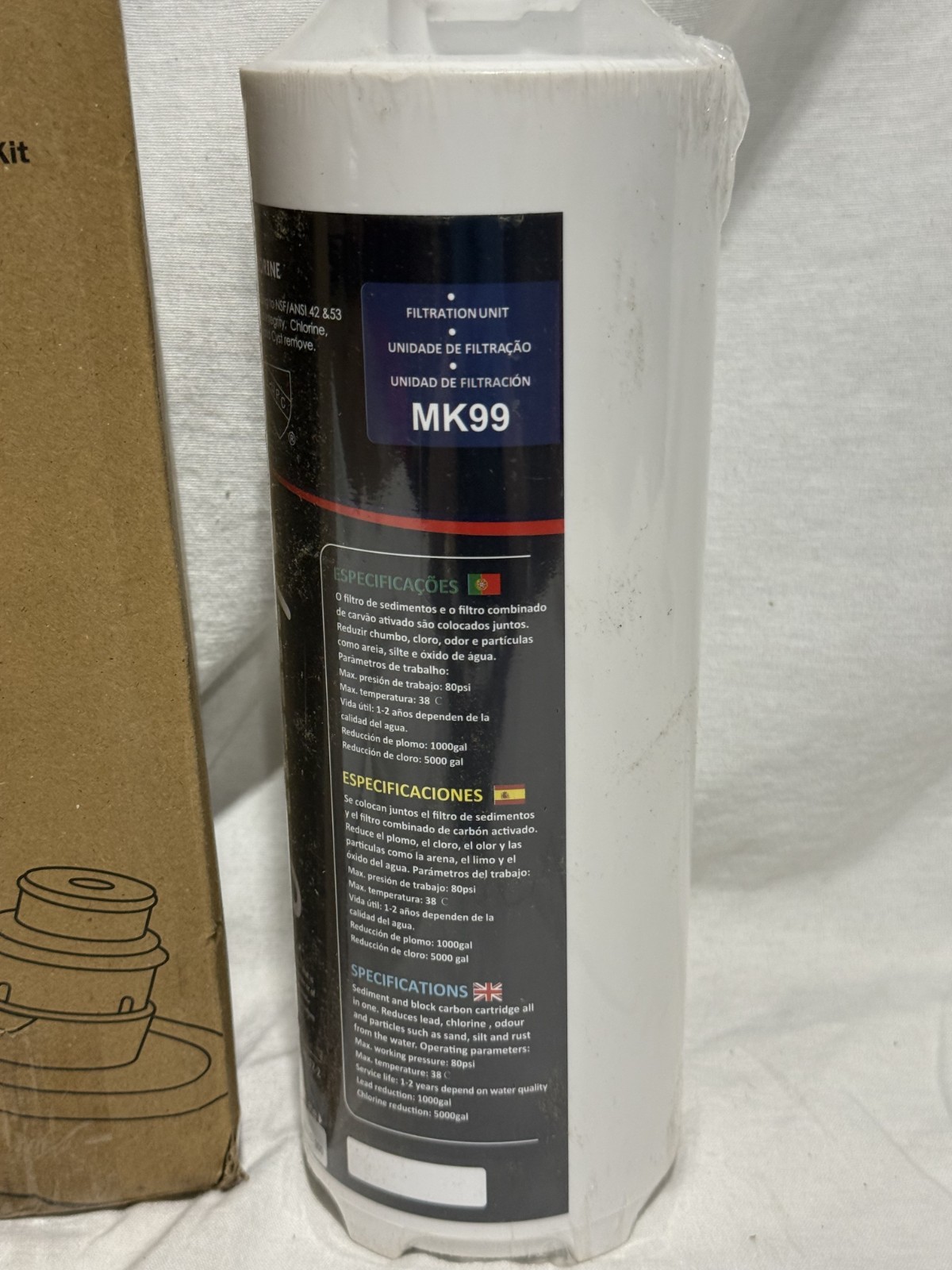 Frizzlife FZ-2 Replacement Filter Cartridge For MK99 MP99 Under Sink Water NEW