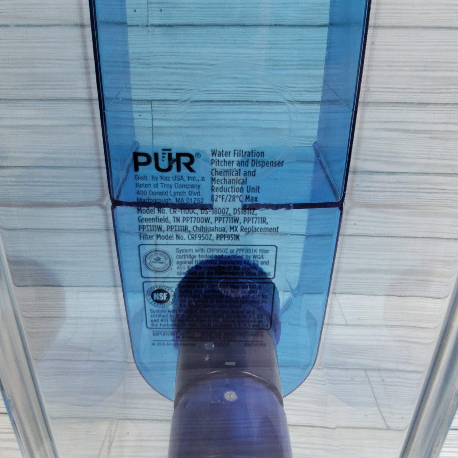 Classic Pur Blue/White Plastic 30 Cup Water Dispenser Filtration System