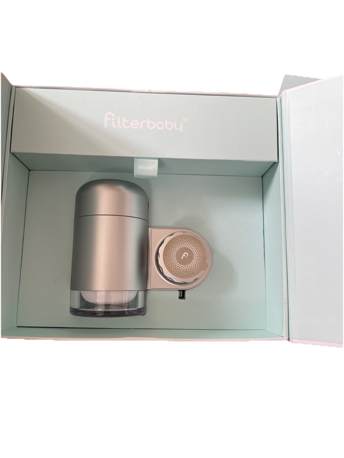 Filterbaby 2.0 Silver Skincare Faucet Water Filter System Open Box Complete Set