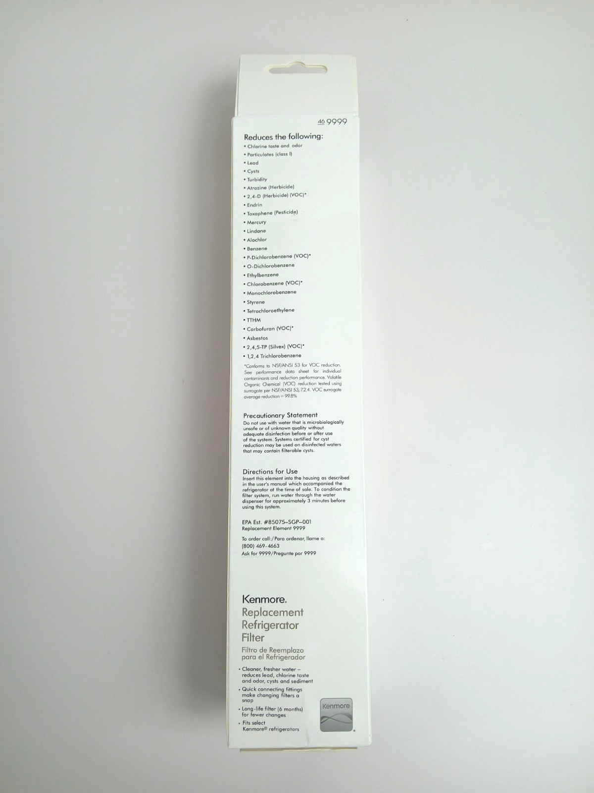 1 Unit Kenmore Replacement Refrigerator Water Filter 46-9999 New Sealed
