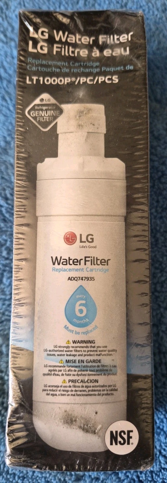LG LT1000P Filter Replacement Refrigerator Water Filter Genuine SEALED E46