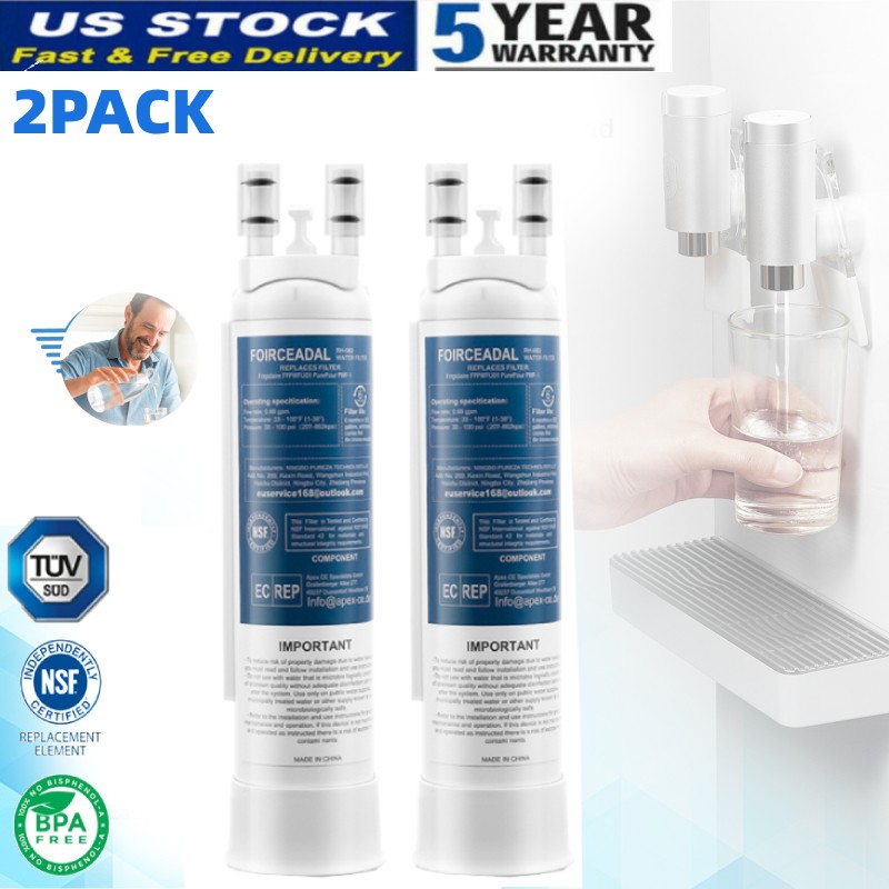 2Pack for Frigidaire PWF-1 FPPWFU01 Refrigerator PurePour Water & Ice Filter