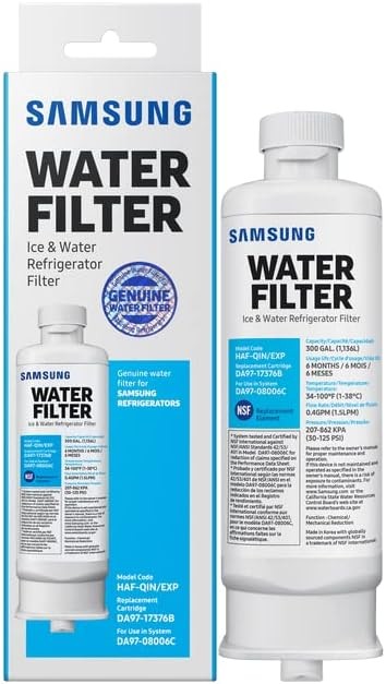 2-8PK Genuine Samsung DA97-17376B HAF-QIN/EXP REFRIGERATOR Water Filter US NEW