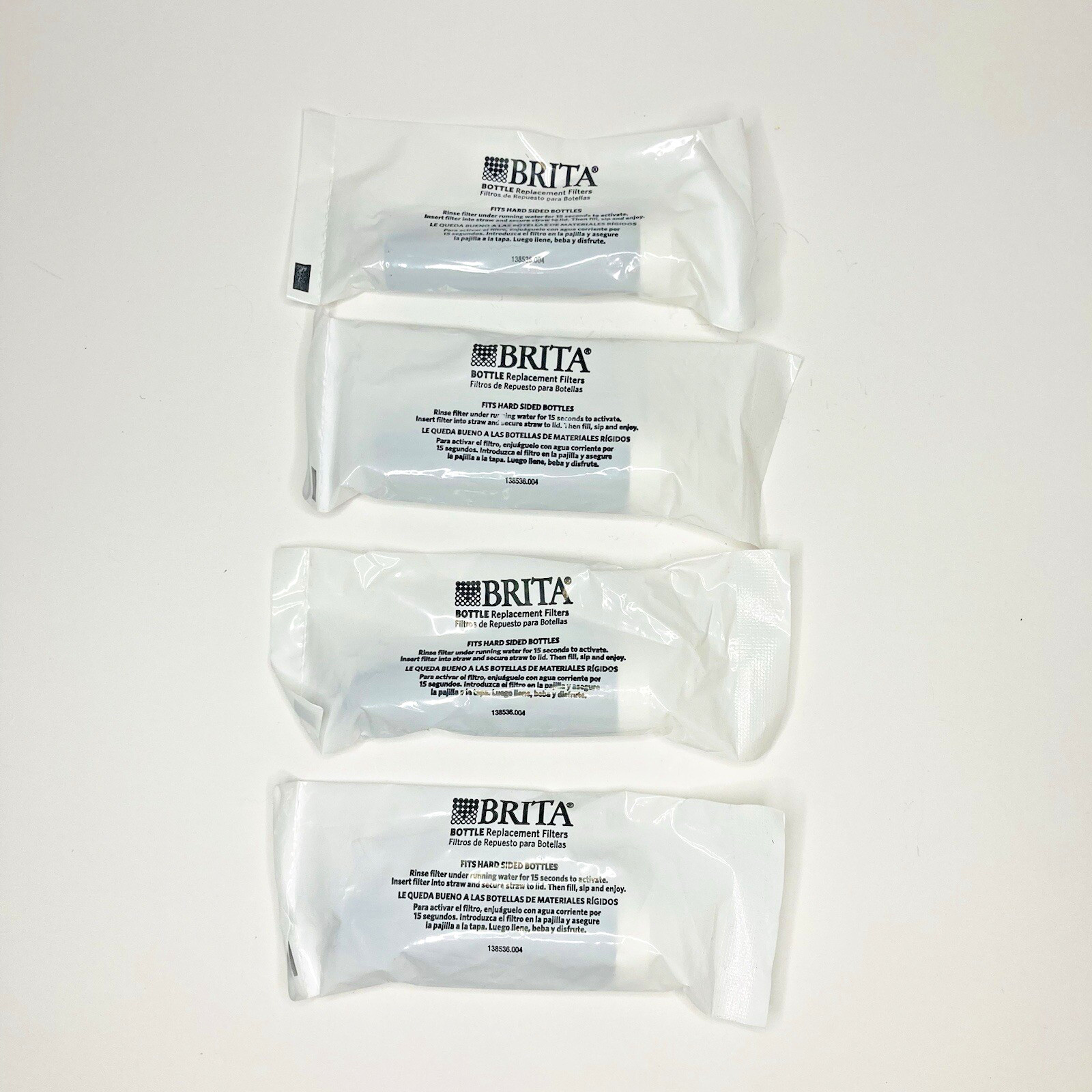 4 BRITA Bottle Replacement Filters Filters 1 Year Pack Individually NEW Sealed
