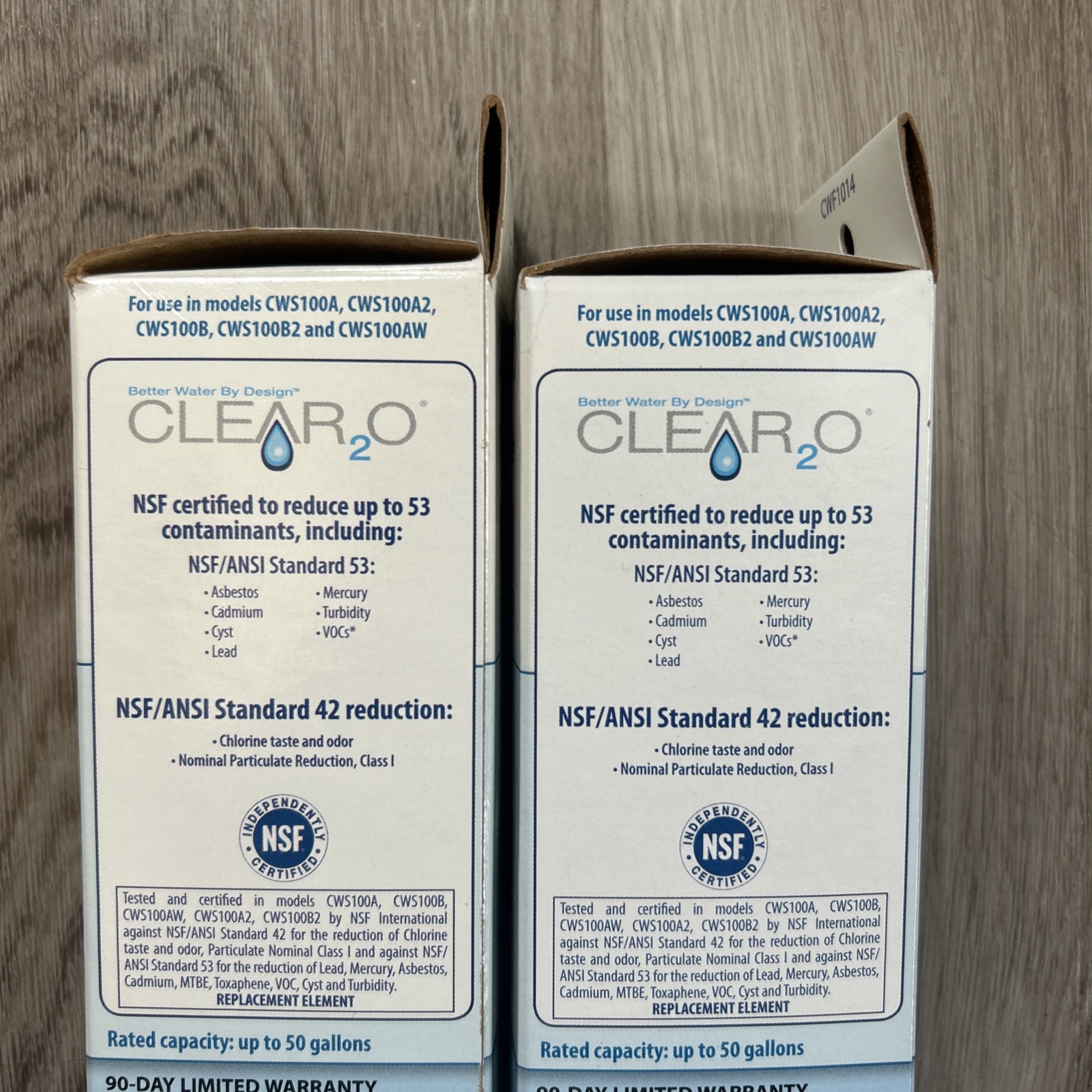 Clear2O Pitcher Replacement Water Filter CWF1014 New In Box Set Of 2 Genuine