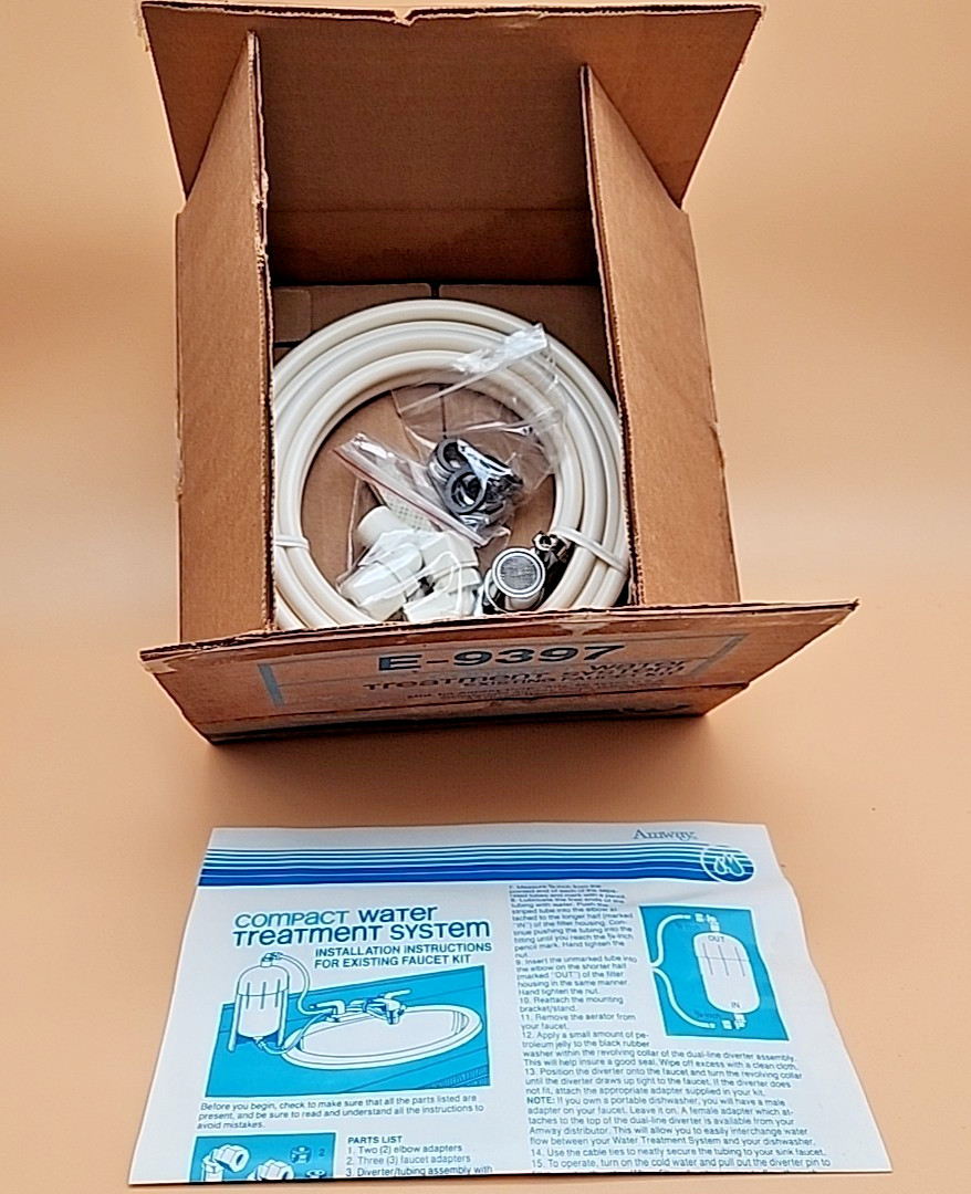 Genuine Amway E-9397 Compact Water Treatment System Existing Faucet Kit OpenBox