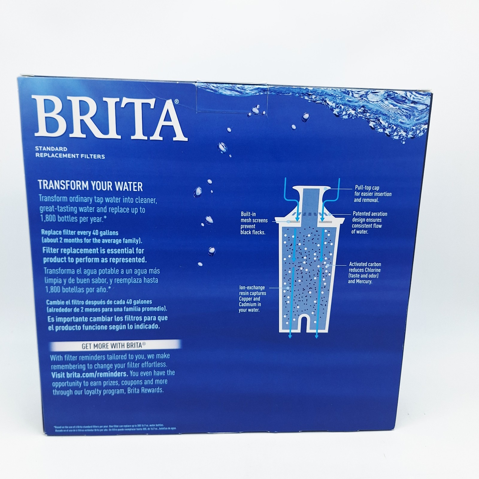 Genuine OEM Brita 10 Pack Eater Filters Pitcher Standard Replacement