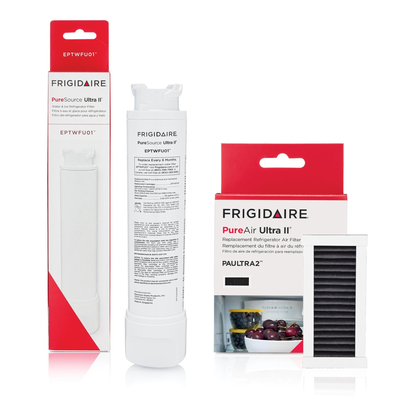 Frigidaire PureSource Ultra EPTWFU01 & PureAir Ultra II (PAULTRA2) Water &