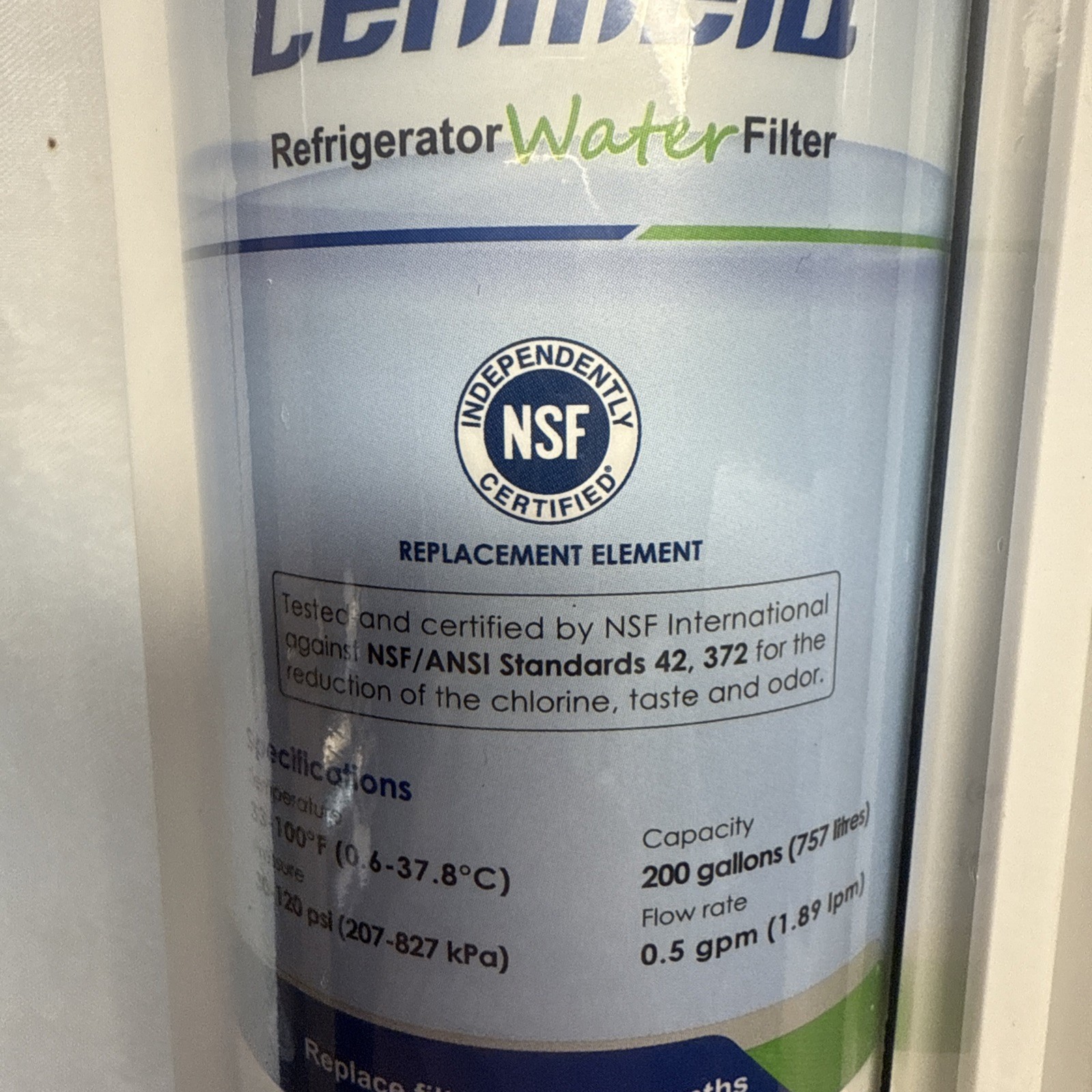 Cenmela CML006 200 Gallons Filter Compat/ Frigidaire WF3CB DU NEW 2 Pack