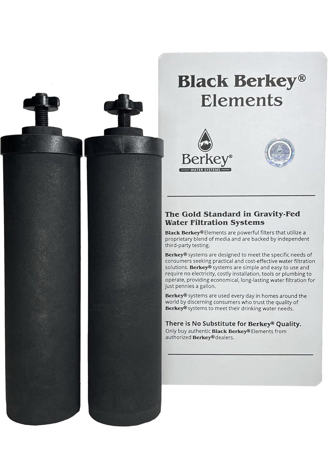 Authentic BB9-2 Black Berkey Elements Filters for Berkey Water Systems Set of 2