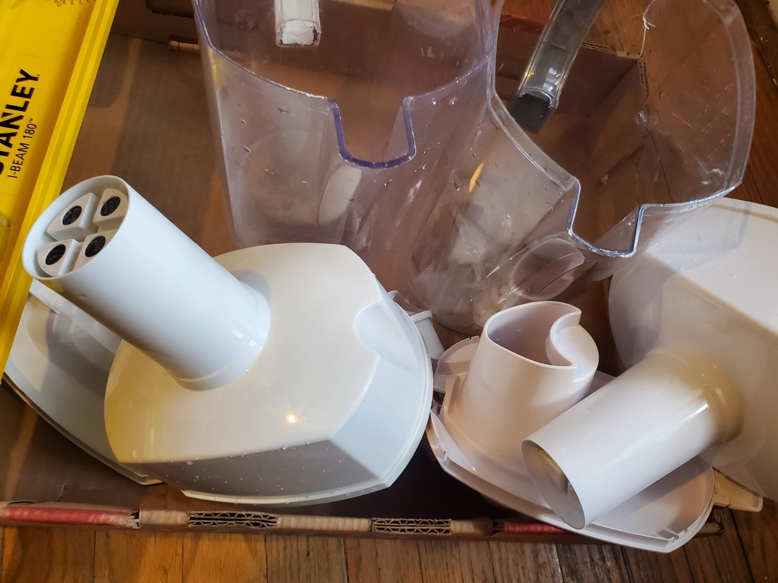 Two Brita filter pitchers with 2 extra new filters