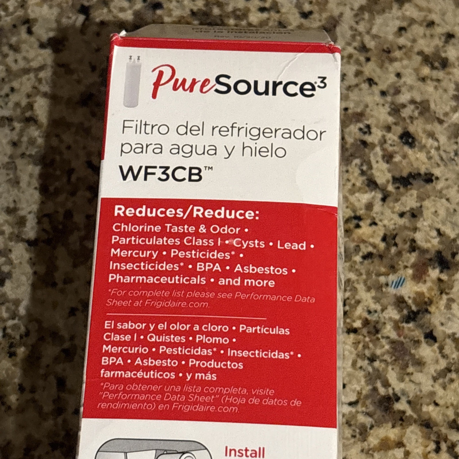 Frigidaire WF3CB Puresource3 Refrigerator Water Filter, White, 1 Count